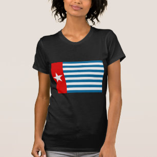 T-shirts Bandeira da Papua Ocidental / Estrela da Manhã