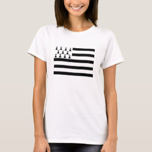 T-shirts bandeira da região de brittany Bretagne france