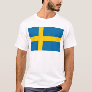 T-shirts Bandeira da Suecia