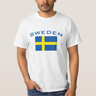 T-shirts Bandeira da suecia
