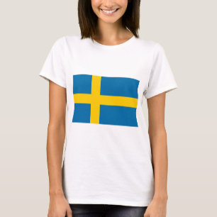 T-shirts Bandeira da Suecia