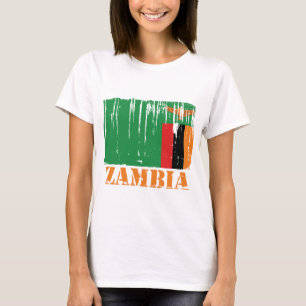 T-shirts Bandeira da Zâmbia
