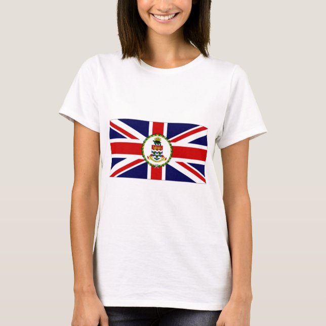 T-shirts Bandeira das Ilhas Cayman (Frente)