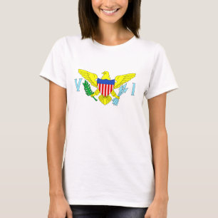 T-shirts Bandeira das Ilhas Virgens dos EUA