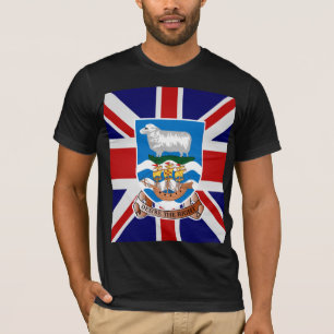 T-shirts Bandeira de alta qualidade de Ilhas Falkland
