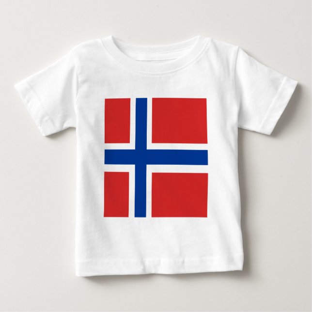 T-shirts Bandeira de alta qualidade de Noruega (Frente)