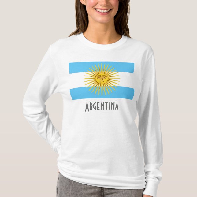 T-shirts Bandeira de Argentina, Argentina (Frente)