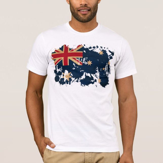 T-shirts Bandeira de Austrália (Frente)