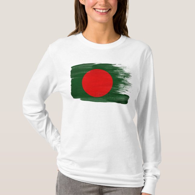 T-shirts Bandeira de Bangladesh (Frente)