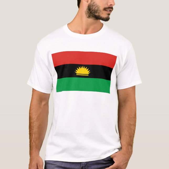 T-shirts Bandeira de Biafra (Bịafra) (Frente)