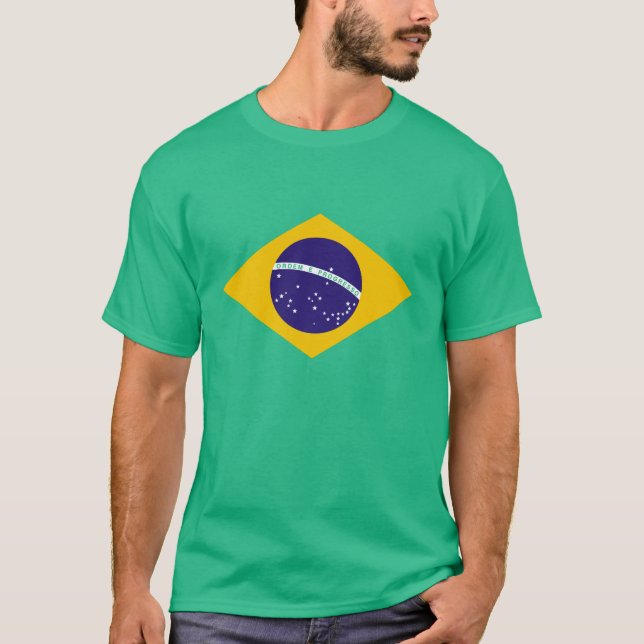 T-shirts bandeira de Brasil (Frente)