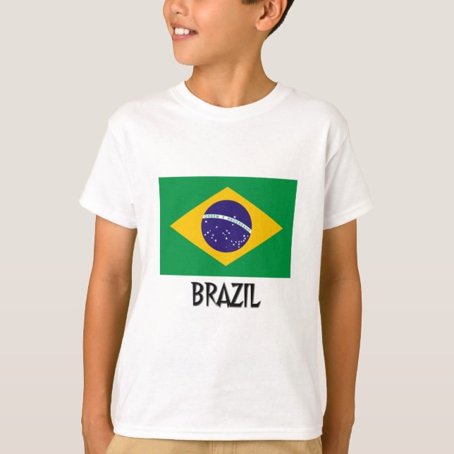T-shirts Bandeira de Brasil (Frente)