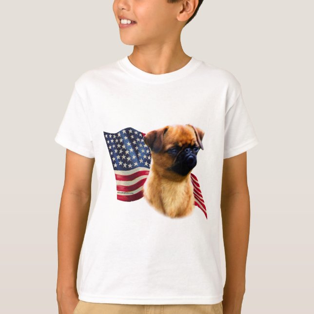 T-shirts Bandeira de Bruxelas Griffon (Frente)