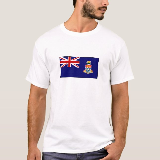 T-shirts Bandeira de Cayman Islands (Frente)