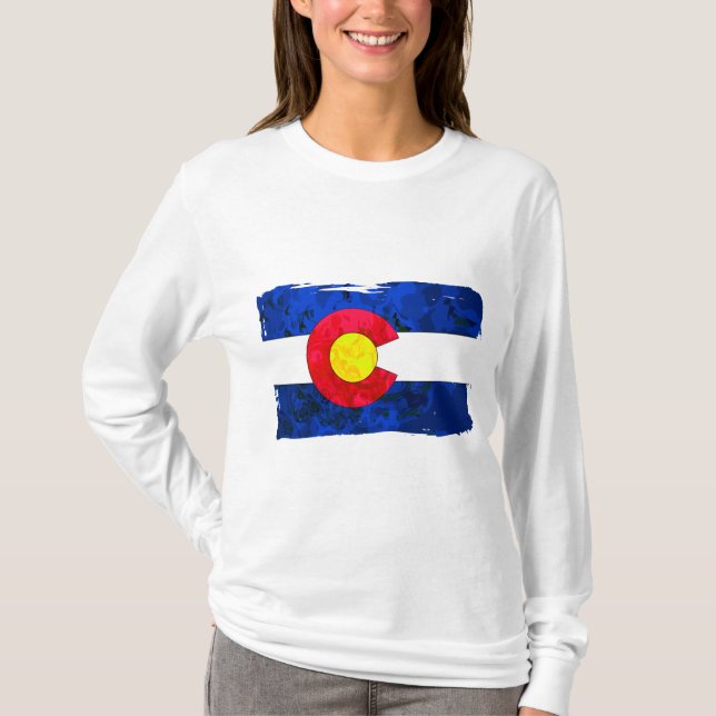 T-SHIRTS BANDEIRA DE COLORADO (Frente)