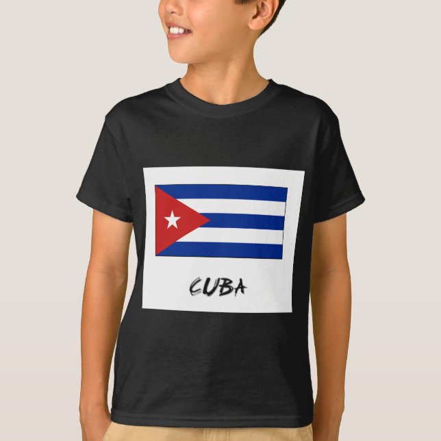 T-shirts Bandeira de Cuba (Frente)