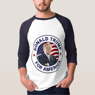 T-shirts Bandeira de Donald Trump E.U.