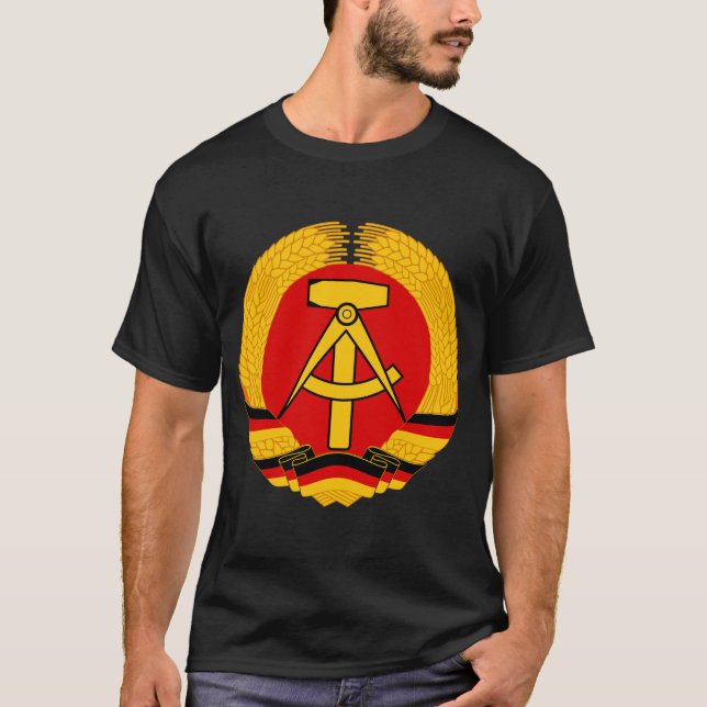 T-shirts Bandeira de East Germany (Frente)