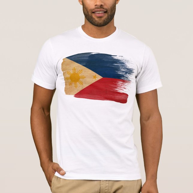 T-shirts Bandeira de Filipinas (Frente)