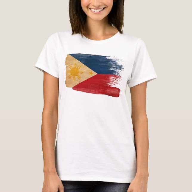 T-shirts Bandeira de Filipinas (Frente)