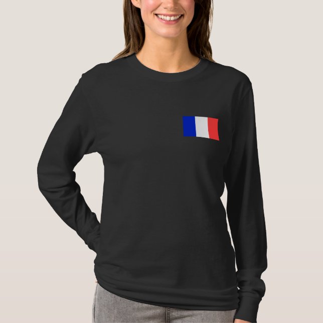 T-shirts Bandeira de France (Frente)