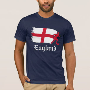 T-shirts Bandeira de Futebol da Inglaterra