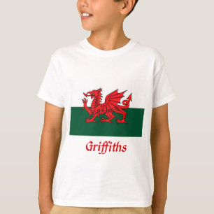 T-shirts Bandeira de Griffiths Galês