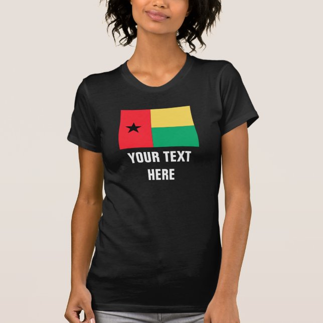 T-shirts Bandeira de Guiné-Bissau (Frente)