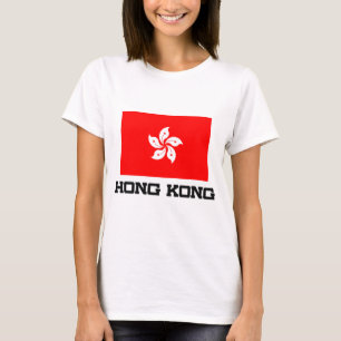 T-shirts Bandeira de Hong Kong