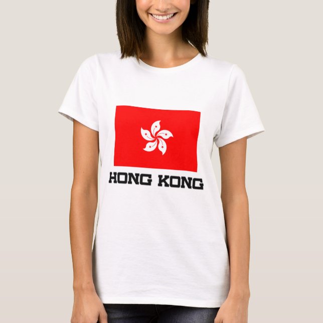 T-shirts Bandeira de Hong Kong (Frente)