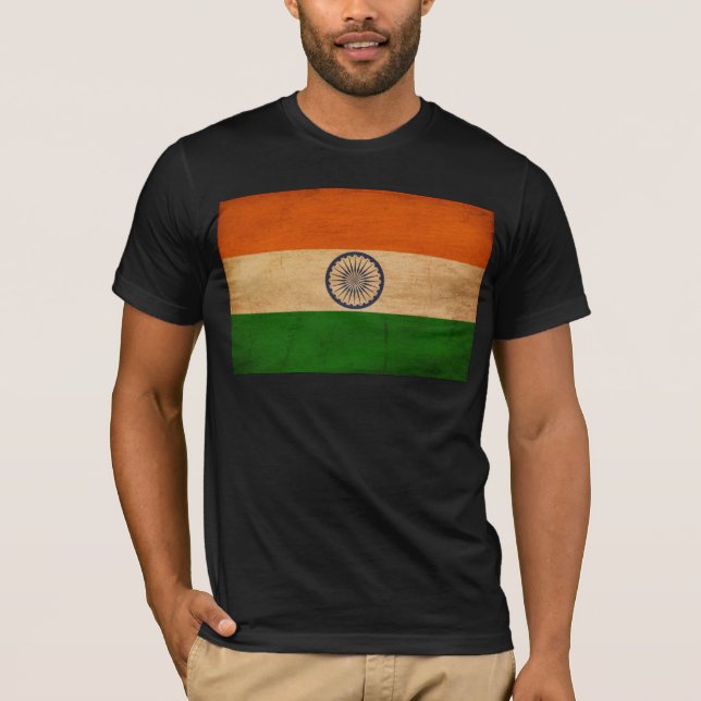 T-shirts Bandeira de India (Frente)