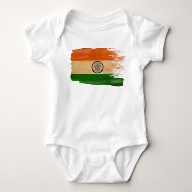 T-shirts Bandeira de India (Frente)