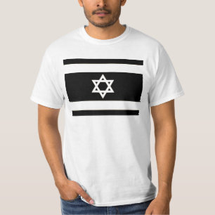 T-shirts Bandeira de Israel - מגןדוד da estrela de Da