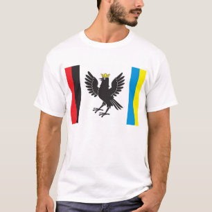 T-shirts Bandeira de Ivano-Frankivsk Oblast, Ucrânia