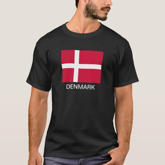 T-shirts Bandeira de Kingdom of Denmark (Frente)