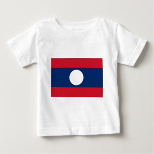 T-shirts Bandeira de Laos - bandeira Laotian - ທຸງຊາດລາວ