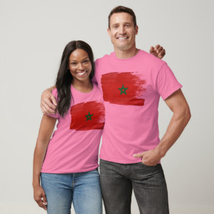 T-shirts Bandeira de Marrocos
