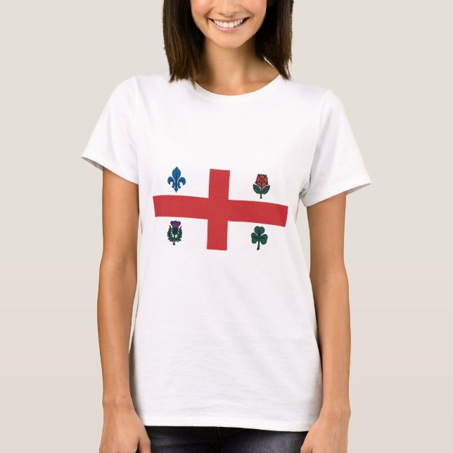 T-shirts Bandeira de Montreal (Frente)