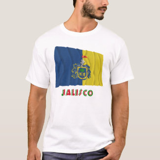 T-shirts Bandeira de ondulação de Jalisco