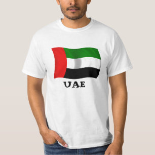 T-shirts Bandeira de ondulação dos UAE