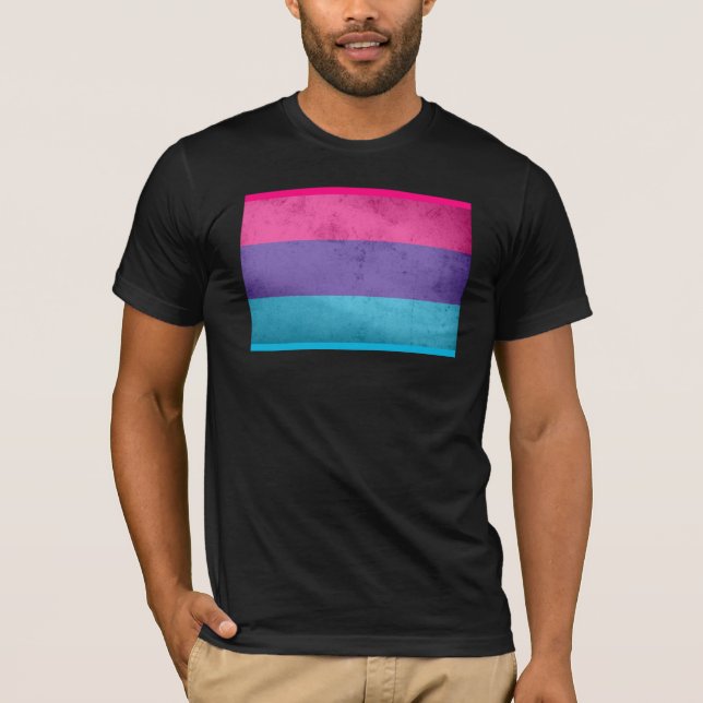 T-SHIRTS BANDEIRA DE ORGULHO ANDROGYNE (Frente)