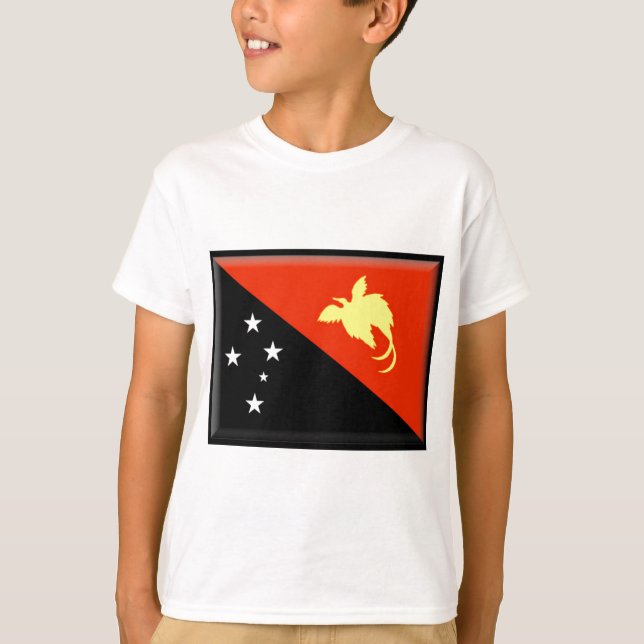 T-shirts Bandeira de Papuá-Nova Guiné (Frente)