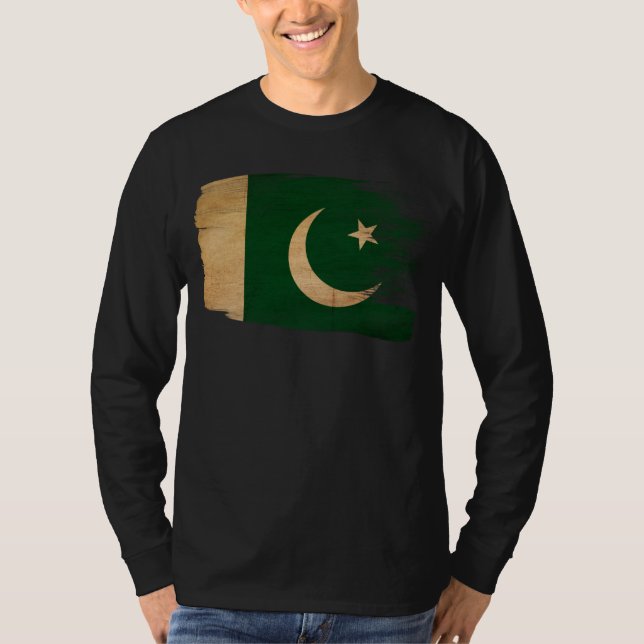 T-shirts Bandeira de Paquistão (Frente)