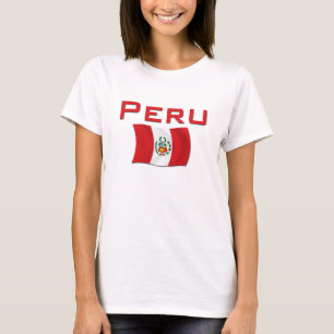 T-shirts Bandeira de Peru