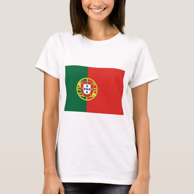 T-shirts Bandeira de Portugal (Frente)