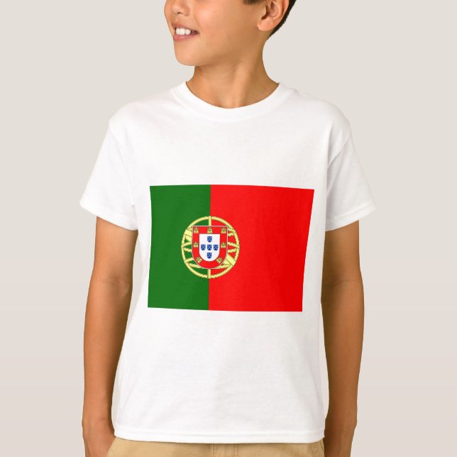 T-shirts Bandeira de Portugal (Frente)