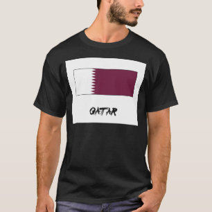 T-shirts Bandeira de Qatar
