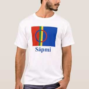 T-shirts Bandeira de Sapmi com nome em Saami
