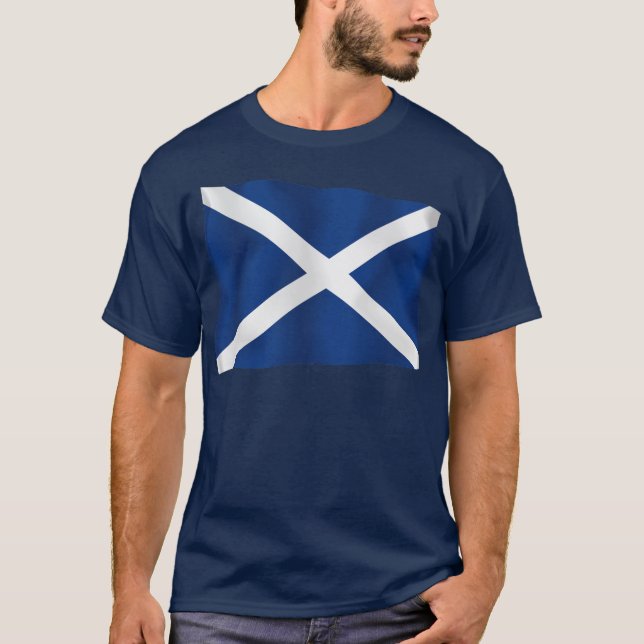 T-shirts Bandeira de Scotland (Frente)
