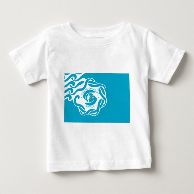 T-shirts Bandeira de Seattle (Frente)